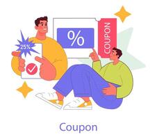 Loyalty Program And Reward. Flat Illustration vector