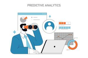 Predictive Analytics in H illustration vector