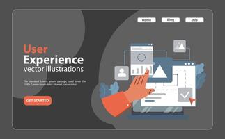 Wireframe Development concept. Flat illustration vector
