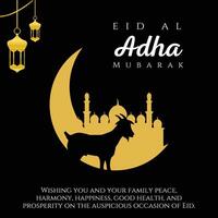 Eid Al Adha Mubarak Festival Background vector