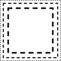 dotted box for frame vector