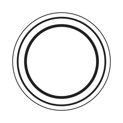 black line circle for frame