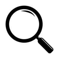 Magnifying glass icon isolate on white background. vector