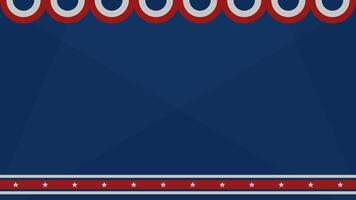 Dark blue American template background with empty space for text suitable for celebrating national event vector