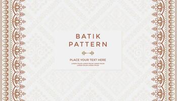 luxury traditional pattern background with ethnic elements and ornamental frame vector