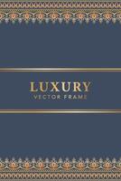 luxury background with ethnic elements and ornamental frame vector