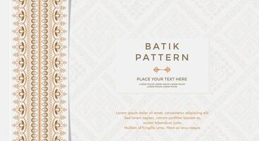 luxury traditional pattern background with ethnic elements and ornamental frame vector