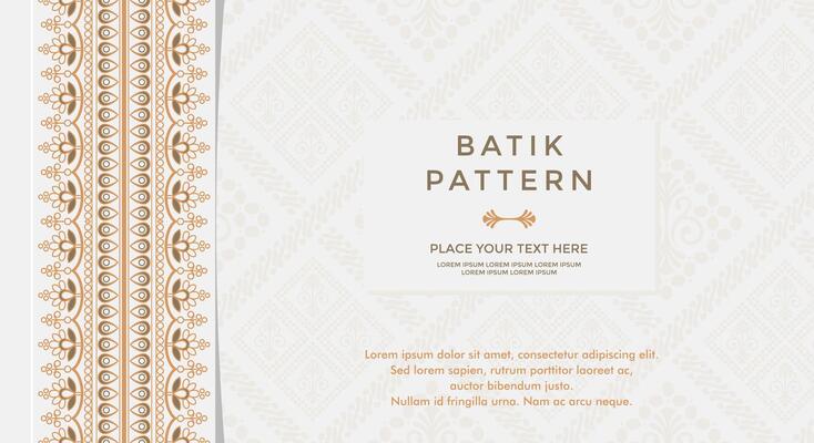 luxury traditional pattern background with ethnic elements and ornamental frame