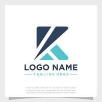 logotype Simple Elegant K abstract logo initial monogram template vector
