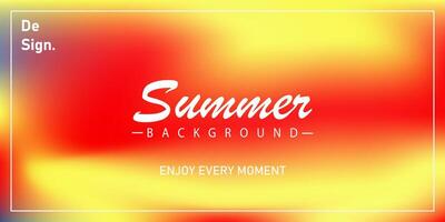 summer party gradient background with typography for banner, flyer, social media vector