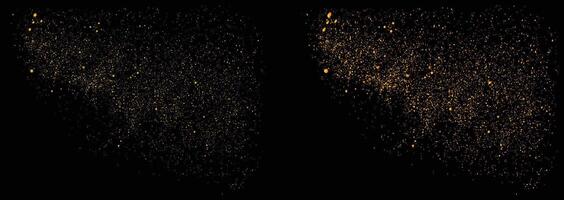 gold glitter grunge texture shiny background effect collection vector