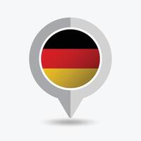 Germany Location Pin Icon Illustration vector