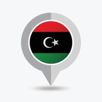 Libya Location Pin Icon Illustration vector
