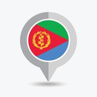 Eritrea Location Pin Icon Illustration vector