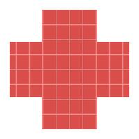 Geometric Shape with Grid textured, Element For Business Decoration Clipart vector