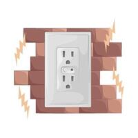 Illustration of socket vector