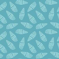 Sea shells seamless pattern. Trendy pattern of seashells for wrapping paper, wallpaper, stickers, notebook cover. The texture may be used for printing on fabric or paper and background in web design. vector