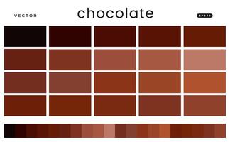 chocolate Color Scheme Palettes vector