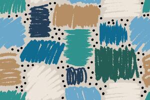 Seamless pattern with Hand drawn brush strokes shapes. Ink illustration, geometric abstract texture. Great for textile, fabric, wallpaper, wrapping, scrapbook and packaging vector