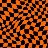 Halloween optical psychedelic wavy pattern vector