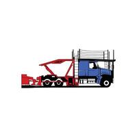 Truck Transportation illustration design template, logotype element for template vector