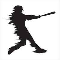 Set of Baseball player silhouette , Softball silhouette collection size eps 10 vector