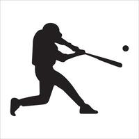 Set of Baseball player silhouette , Softball silhouette collection size eps 10 vector