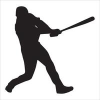 Set of Baseball player silhouette , Softball silhouette collection size eps 10 vector