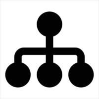 Hierarchy icon design, flowchart , workflow icon vector