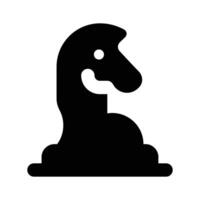 Get this visually appealing icon of chess piece, knight design vector