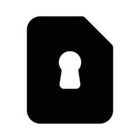 Have a look at this amazing icon of secure document, ready to use vector