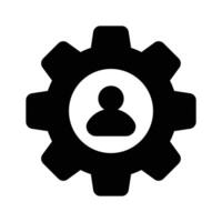 User management icon design, isolated on white background vector