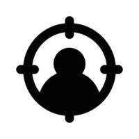 Pixel perfector icon of target audience, scalable and easy to use vector