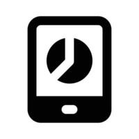 Have a look at this beautifully designed icon of mobile analytics vector