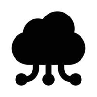 Get this creative icon of cloud network in trendy style vector