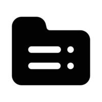 Folder icon design, isolated on white background vector