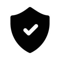 Protection shield icon design, ready to use vector