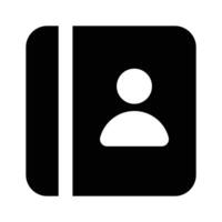 Get this well designed icon of contact book in modern style vector