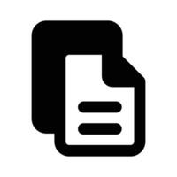 Well designed icon of document in modern and trendy style vector