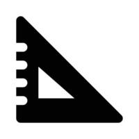 Tool for measurement or calculating length, premium icon of ruler, triangular scale vector