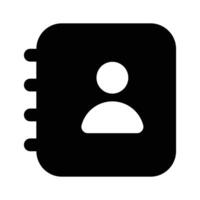 Get this well designed icon of contact book in modern style vector