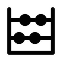Visually perfect icon of abacus, used for calculation vector