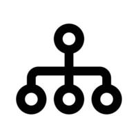 Hierarchy icon design, flowchart , workflow icon vector