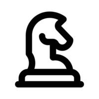 Get this visually appealing icon of chess piece, knight design vector