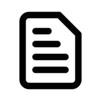 Well designed icon of document in modern and trendy style vector