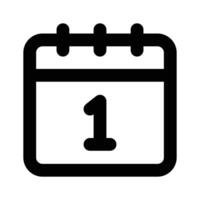 Calendar icon design in trendy style, planner icon vector
