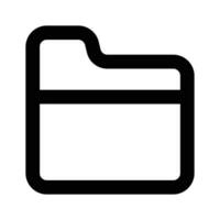 Folder icon design, isolated on white background vector