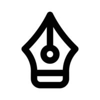 Get hold on this creative icon of pen tool, modern flat style vector