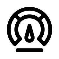 Carefully crafted speedometer icon in modern and editable style, speed indicator sign vector