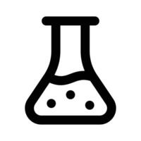 Chemical flask, well designed icon of lab experiment, business experiment vector